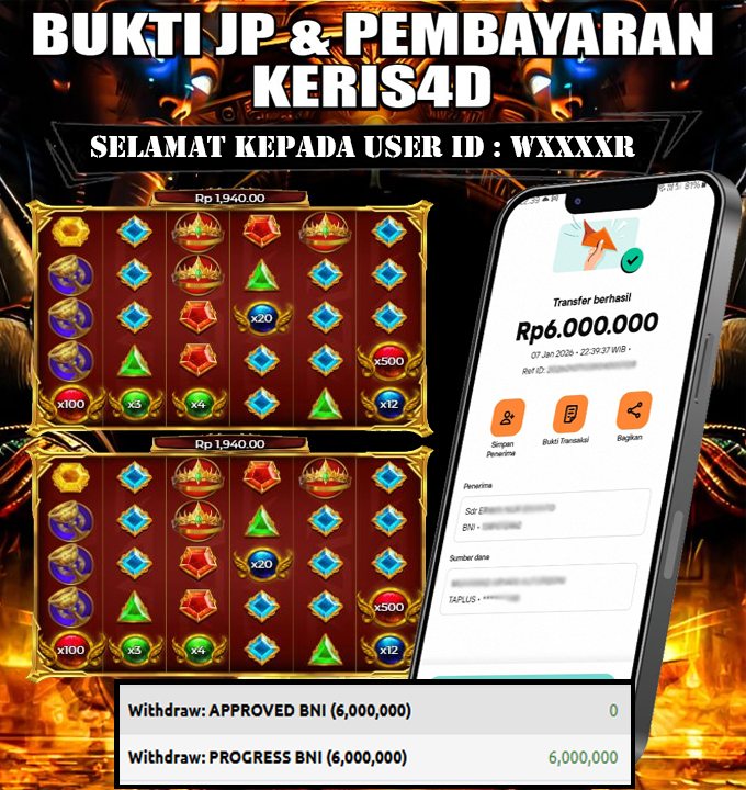 JACKPOT SLOT GACOR MAIN GATES OF OLYMPUS SUPER SCATTER 07 JANUARI 2026