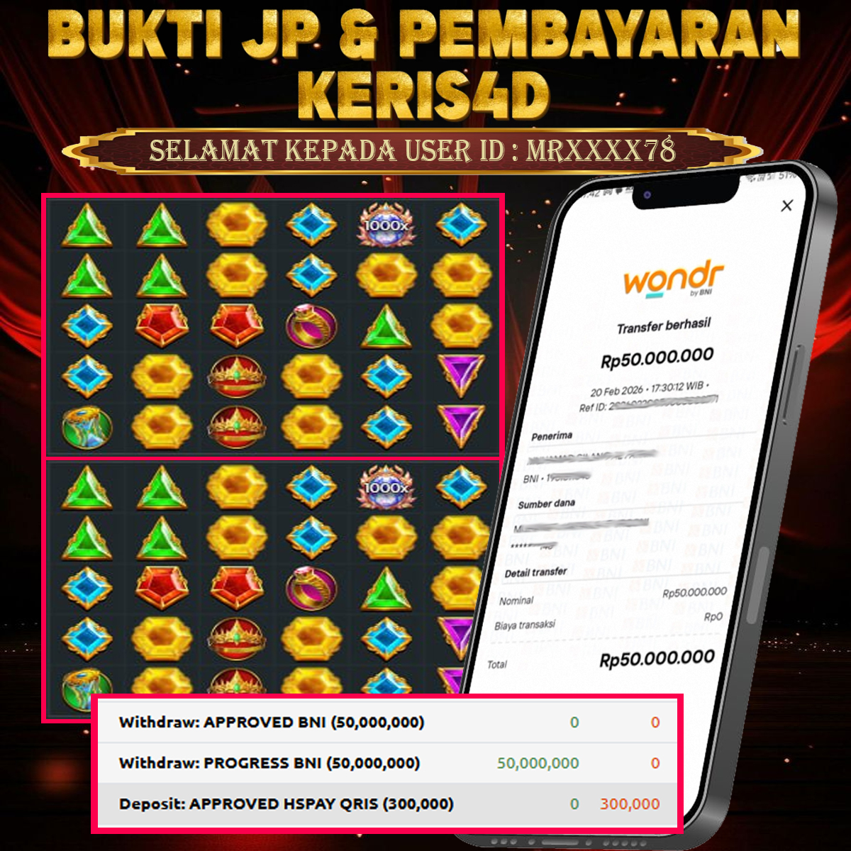 JACKPOT SLOT GACOR MAIN GATES OF OLYMPUS 1000 20 FEBRUARY 2026